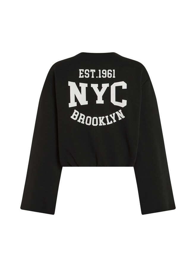 W25T1212LTD 90-05 Penn&Ink Cardigan print black ecru