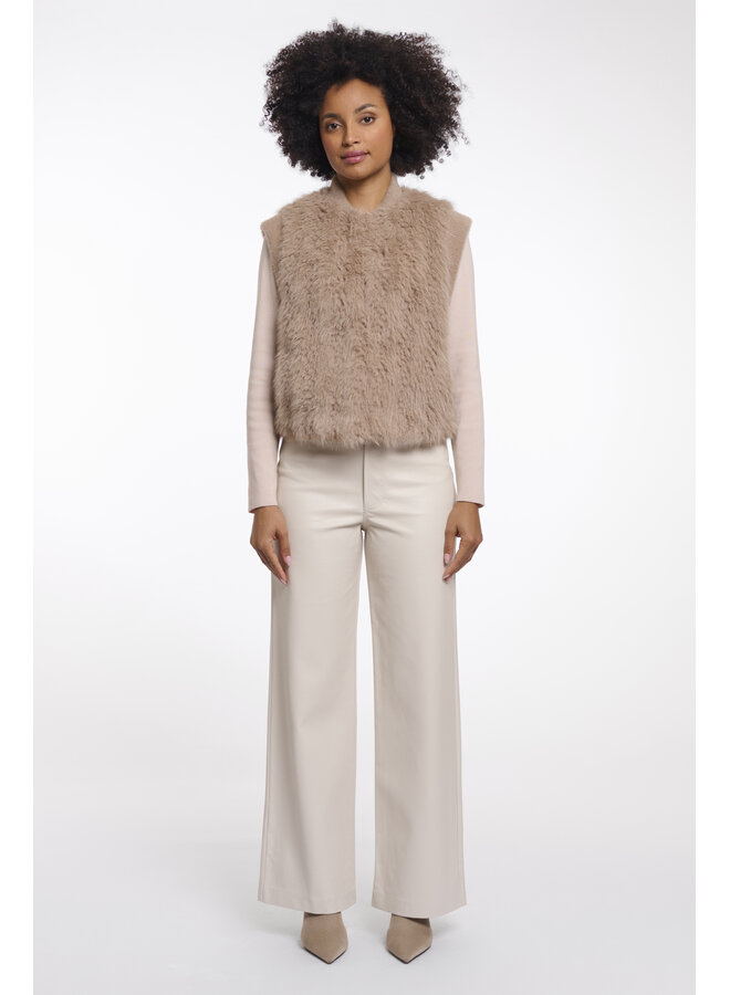 Alvita.7002514 Rino & Pelle Waistcoat with hook & eye closure  Oat dessin