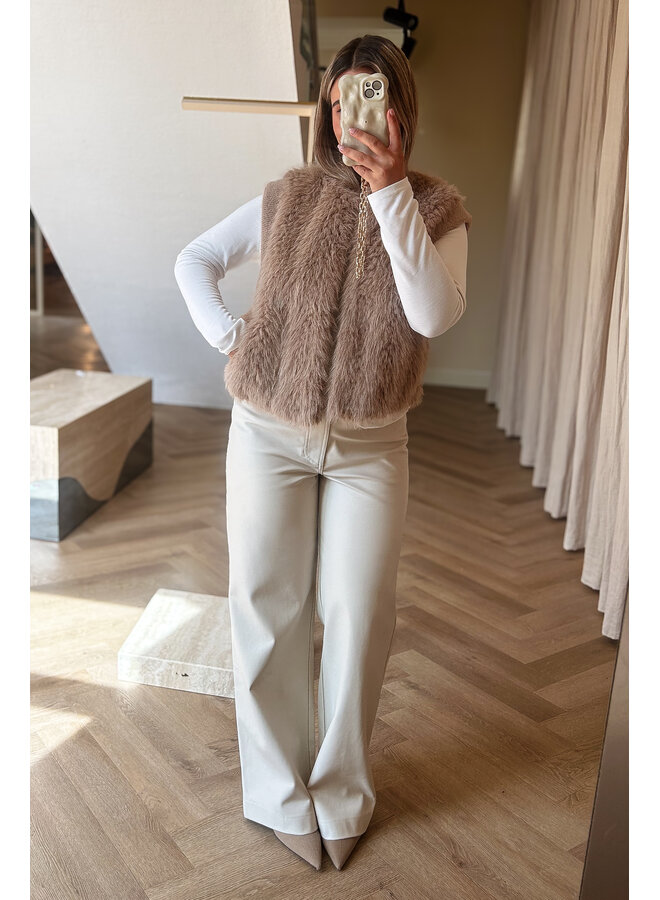 Alvita.7002514 Rino & Pelle Waistcoat with hook & eye closure  Oat dessin