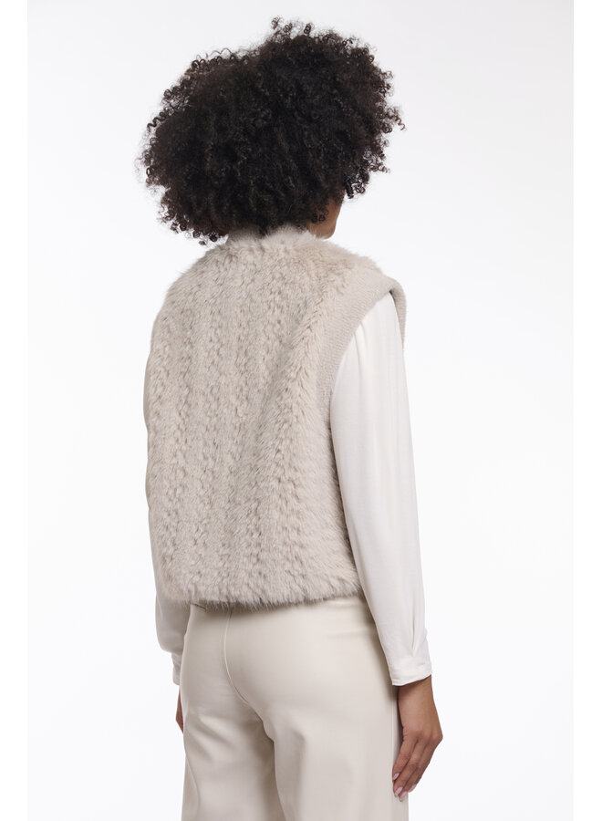 Alvita.7002514 Rino & Pelle Waistcoat with hook & eye closure  Birch dessin