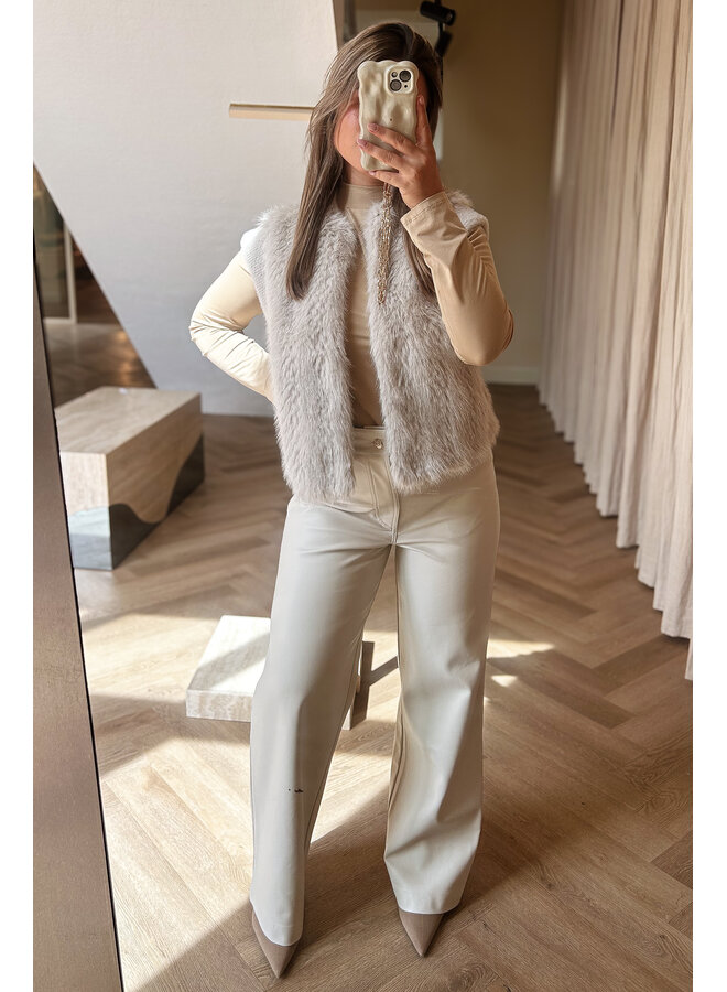 Alvita.7002514 Rino & Pelle Waistcoat with hook & eye closure  Birch dessin