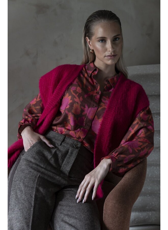 53909-20 480 Geisha blouse burgundy/fuchsia