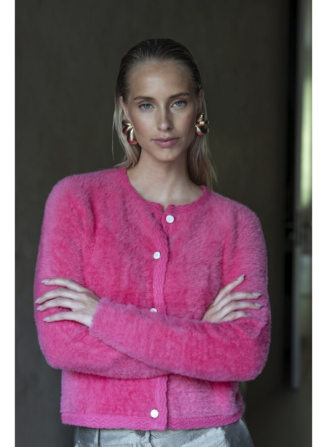 54807-10 420 Geisha Cardigan hairy pink