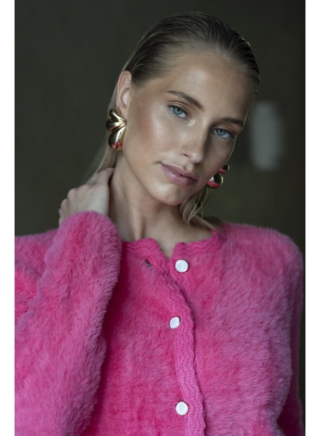 54807-10 420 Geisha Cardigan hairy pink