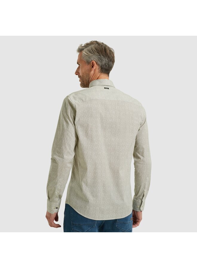 VSI2511271 7004 Vanguard LONG SLEEVE SHIRT Print on Poplin stretch Cloud Dancer