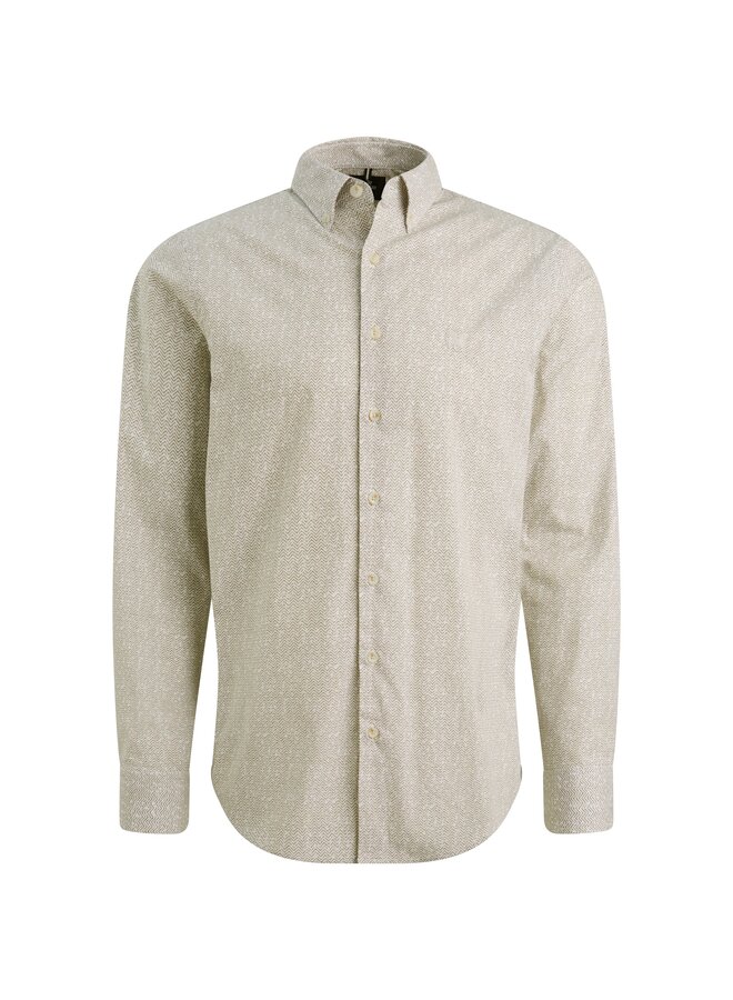 VSI2511271 7004 Vanguard LONG SLEEVE SHIRT Print on Poplin stretch Cloud Dancer