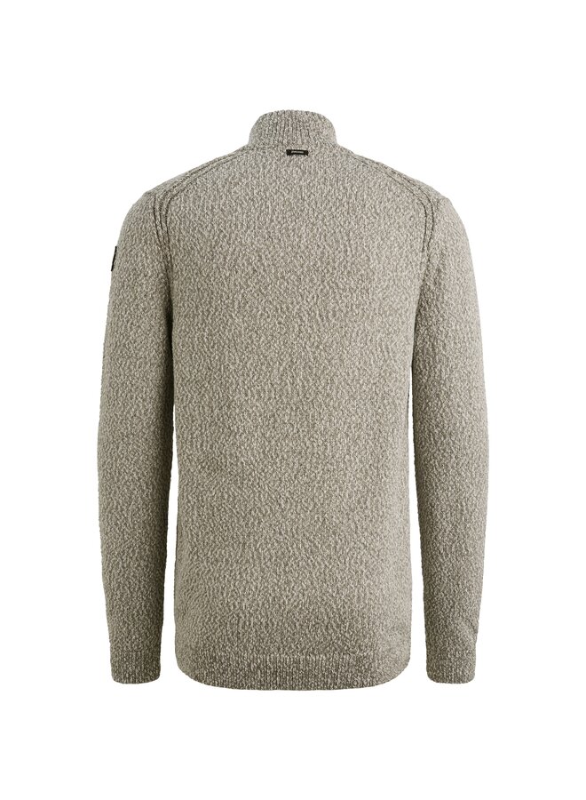 VKW2511348 9161 Vanguard Half zip collar cotton slub  3 tone mouline Chimera