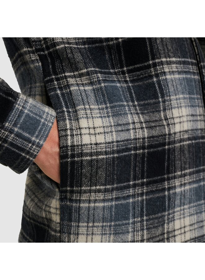 PSI2511260 5282 PME Legend LONG SLEEVE SHIRT Woolblend YD check Carbon