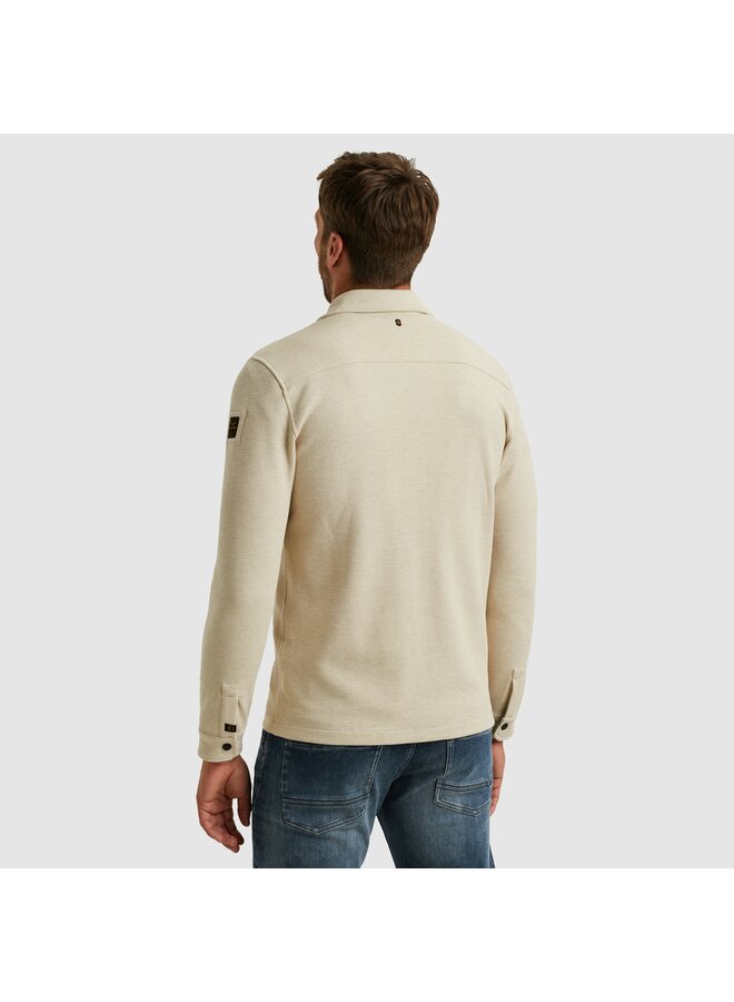 PSI2511246 7013 PME Legend LONG SLEEVE SHIRT Waffle Jersey Bone White