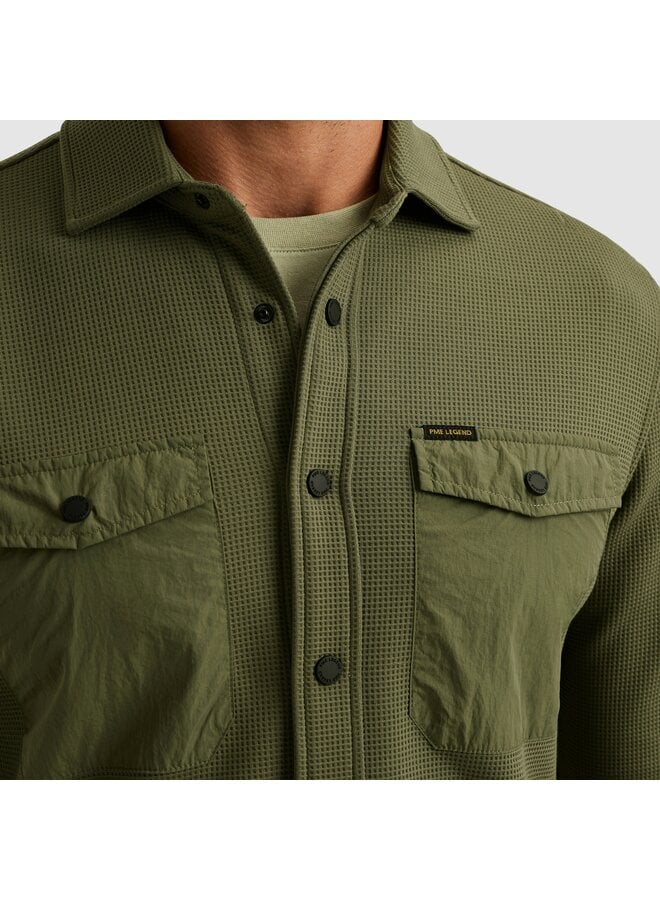 PSI2511246 6213 PME Legend LONG SLEEVE SHIRT Waffle Jersey Four Leaf Clover