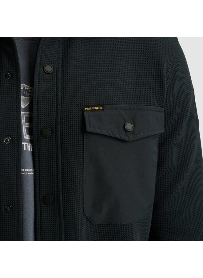 PSI2511246 5282 PME Legend LONG SLEEVE SHIRT Waffle Jersey Carbon