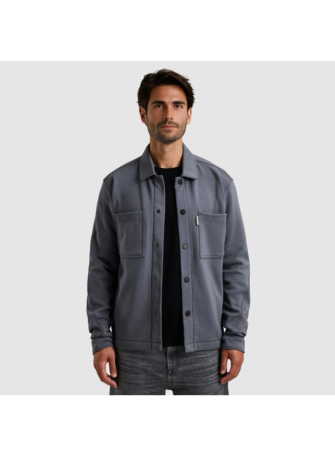 CSW2511460 5277 Cast Iron Button jacket interlock Grisaille