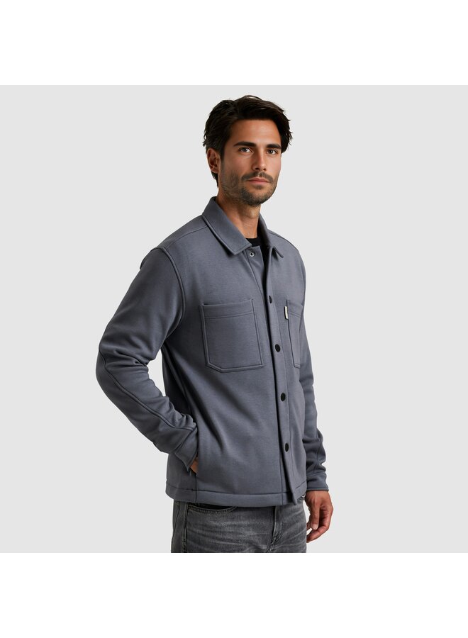 CSW2511460 5277 Cast Iron Button jacket interlock Grisaille