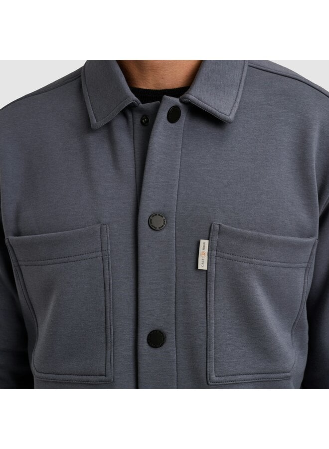 CSW2511460 5277 Cast Iron Button jacket interlock Grisaille