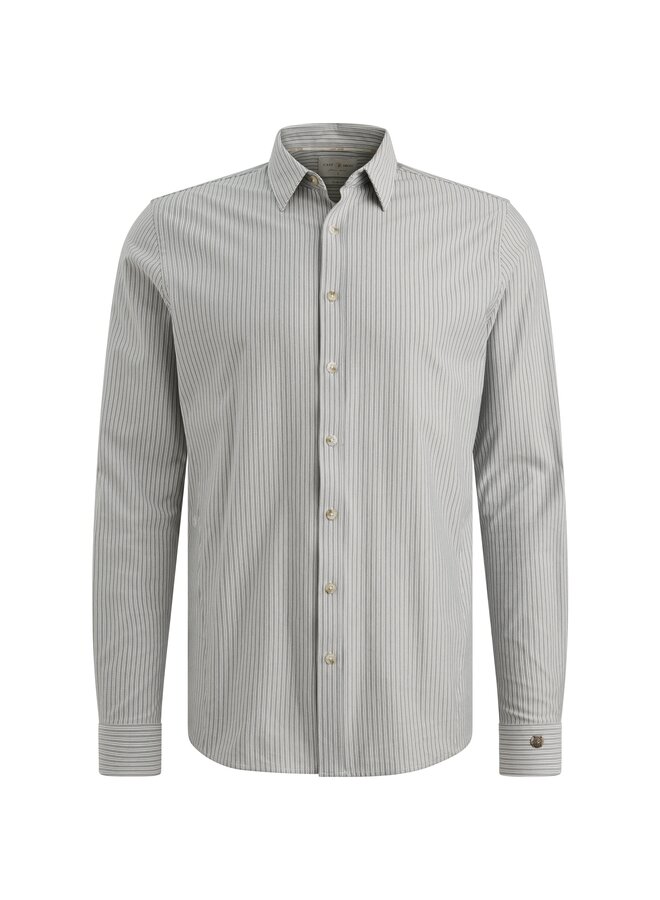 CSI2511279 5277 Cast Iron LONG SLEEVE SHIRT Twill Jersey Stripe Grisaille