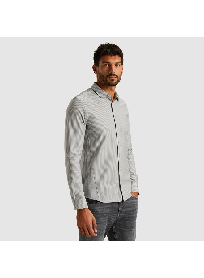 CSI2511279 5277 Cast Iron LONG SLEEVE SHIRT Twill Jersey Stripe Grisaille