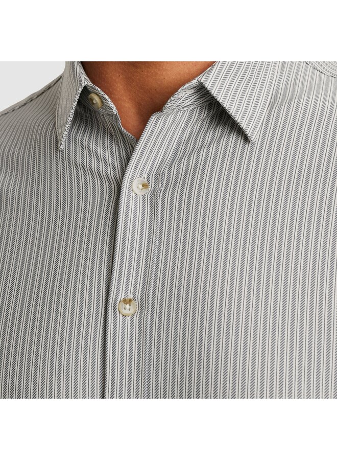 CSI2511279 5277 Cast Iron LONG SLEEVE SHIRT Twill Jersey Stripe Grisaille