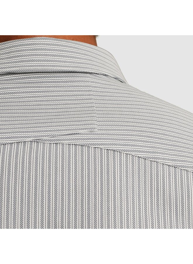 CSI2511279 5277 Cast Iron LONG SLEEVE SHIRT Twill Jersey Stripe Grisaille