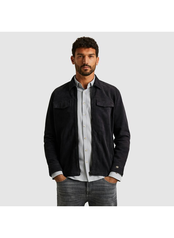 CSI2511276 5287 Cast Iron LONG SLEEVE SHIRT Suede Dark Sapphire