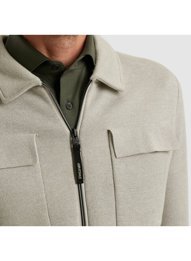 VKC2511374 9048 Vanguard Zip jacket cotton modal mouline bonded Paloma