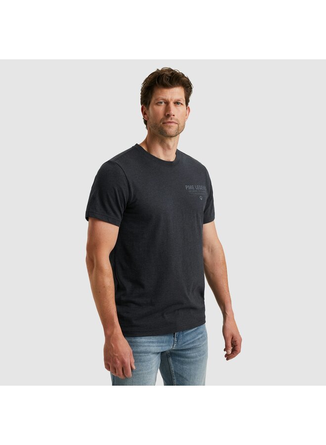 PTSS2511532 5282 PME Legend Short sleeve r-neck melange jersey Carbon