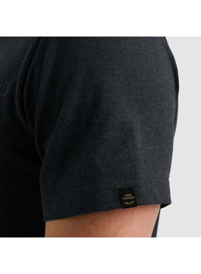 PTSS2511532 5282 PME Legend Short sleeve r-neck melange jersey Carbon