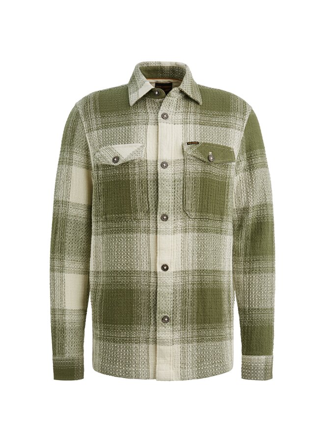 PSI2511250 6213 PME Legend LONG SLEEVE SHIRT Dobby Mattweave YD Check Four Leaf Clover