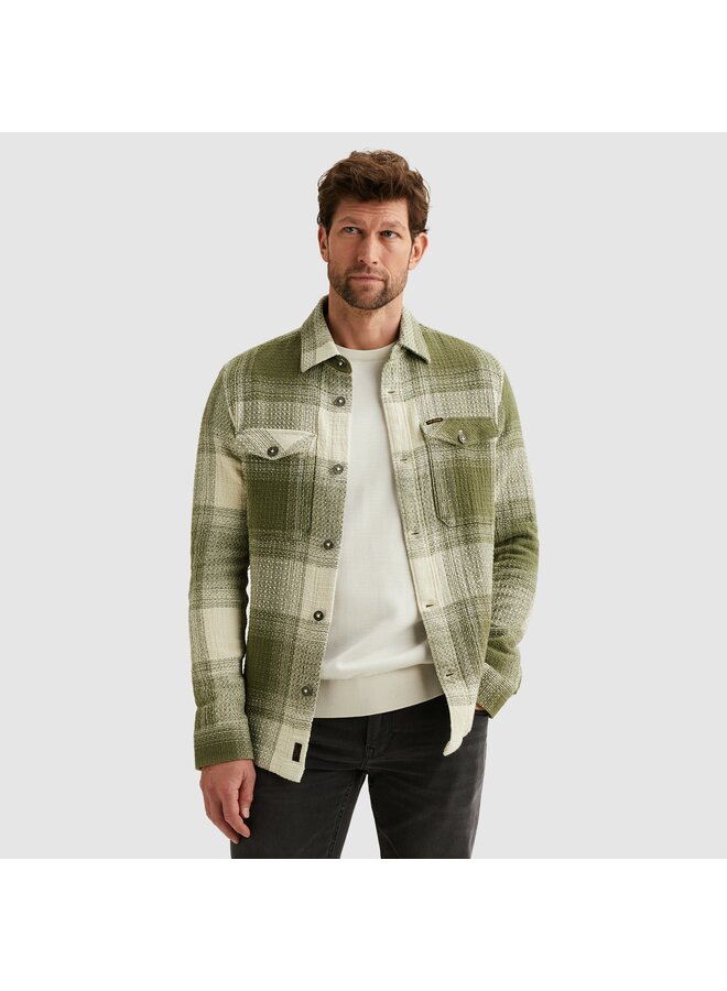 PSI2511250 6213 PME Legend LONG SLEEVE SHIRT Dobby Mattweave YD Check Four Leaf Clover