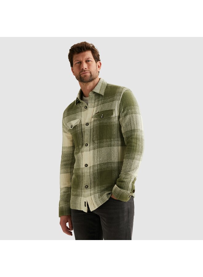PSI2511250 6213 PME Legend LONG SLEEVE SHIRT Dobby Mattweave YD Check Four Leaf Clover