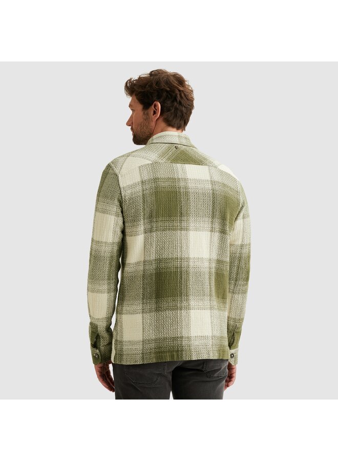 PSI2511250 6213 PME Legend LONG SLEEVE SHIRT Dobby Mattweave YD Check Four Leaf Clover