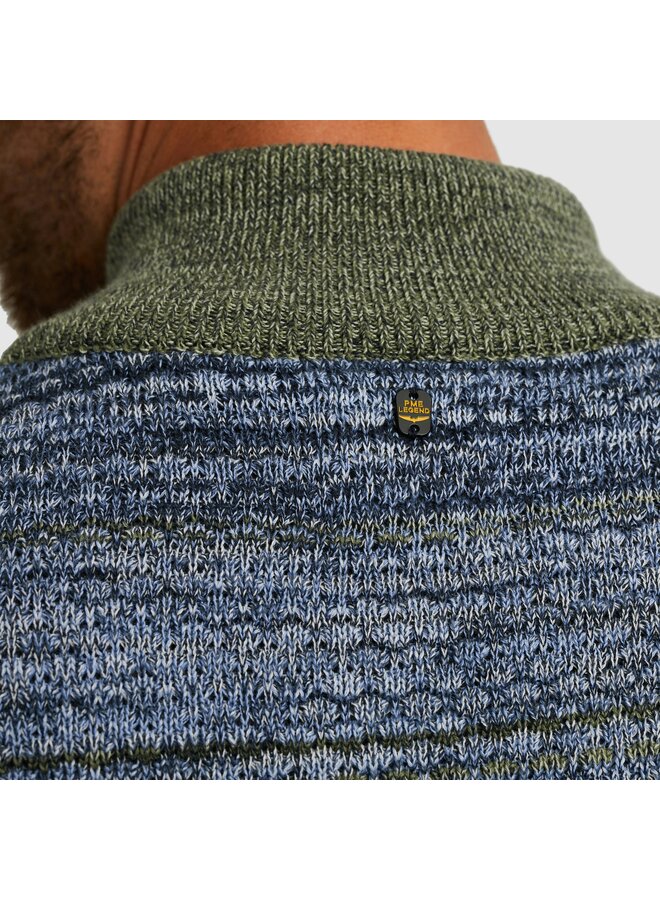 PKW2511331 5301 PME Legend Half zip collar colormix Vintage Indigo