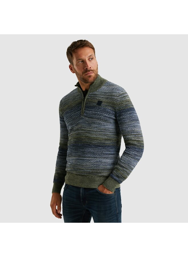 PKW2511331 5301 PME Legend Half zip collar colormix Vintage Indigo