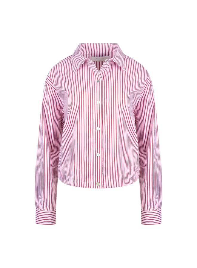 NKS02104 372 Nukus Ariana Blouse Stripe Kiss/Offwhite