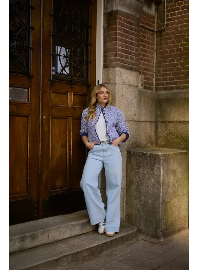 NKF09053 24 Nukus Abby Pants Denim Strass Bleached Denim