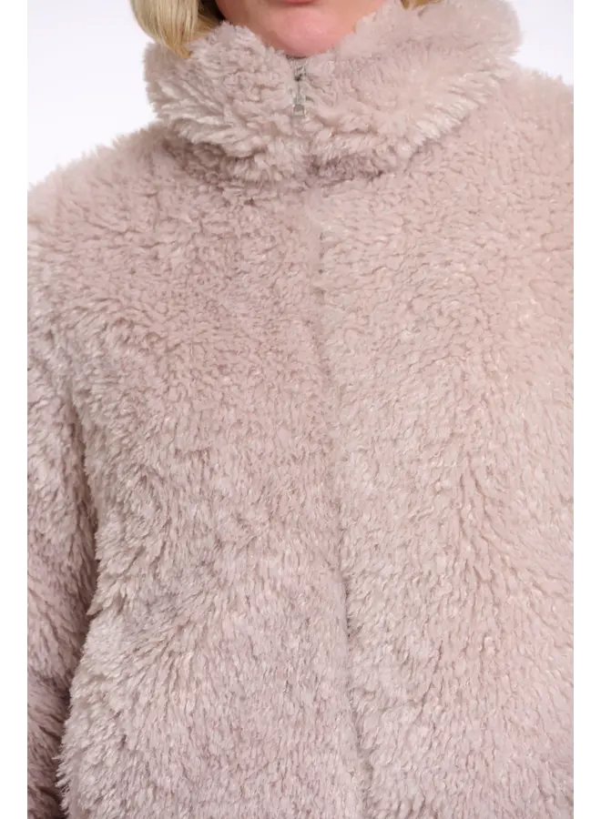 Sallie.7002514 Rino & Pelle Jacket with zipper closure  Birch mongolian fur