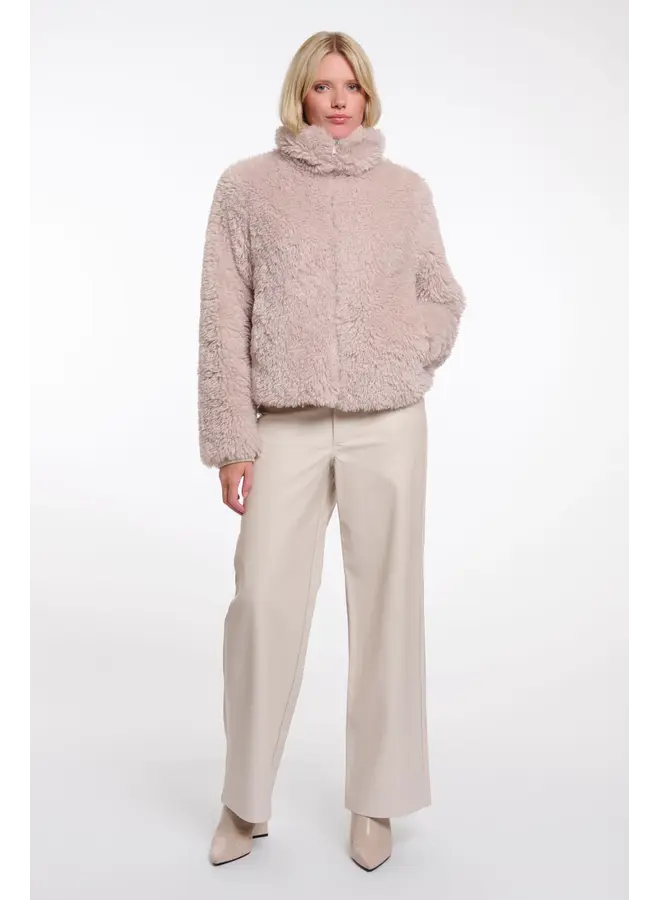 Sallie.7002514 Rino & Pelle Jacket with zipper closure  Birch mongolian fur