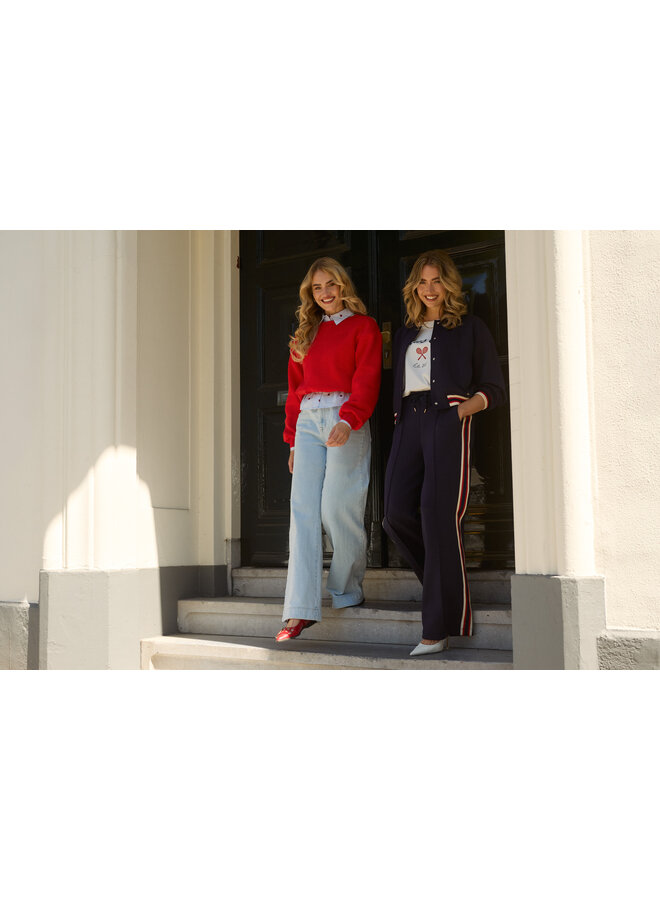 NKF09053 24 Nukus Abby Pants Denim Strass Bleached Denim