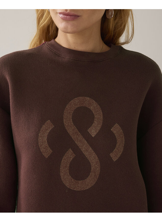 3s5212-30413 754 Summum Jersey Soft sweat Dark Chocolate