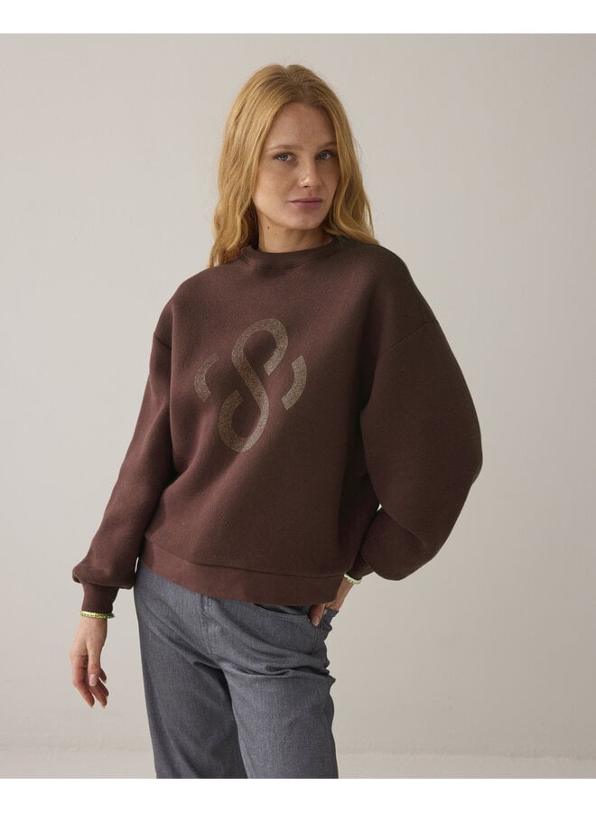 3s5212-30413 754 Summum Jersey Soft sweat Dark Chocolate