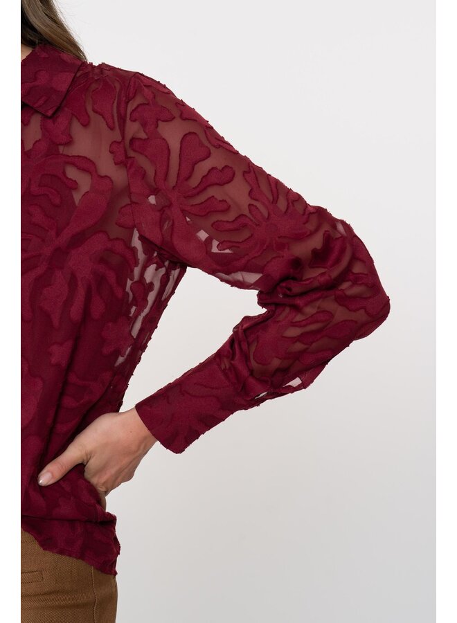 53832-26 485 Geisha blouse fancy fabric port