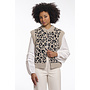 Elona.5012621 Rino&Pelle Short waistcoat Desert leopard