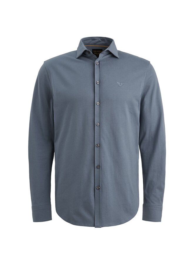PSI2511234 5301 PME Legend LONG SLEEVE SHIRT Satin Jersey Vintage Indigo
