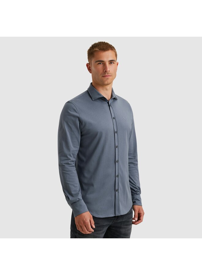 PSI2511234 5301 PME Legend LONG SLEEVE SHIRT Satin Jersey Vintage Indigo