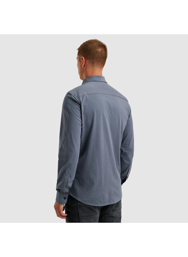 PSI2511234 5301 PME Legend LONG SLEEVE SHIRT Satin Jersey Vintage Indigo