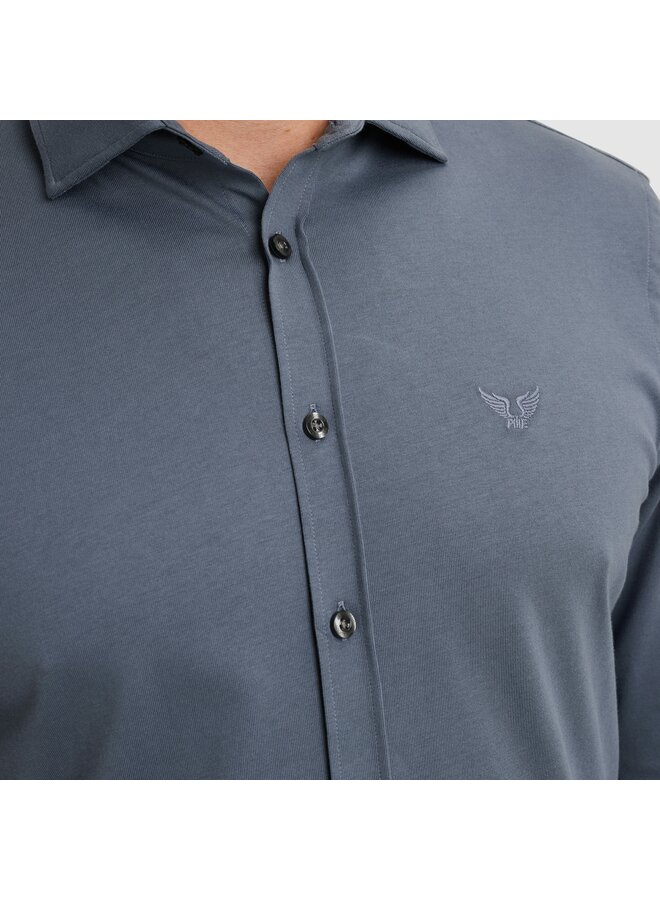 PSI2511234 5301 PME Legend LONG SLEEVE SHIRT Satin Jersey Vintage Indigo