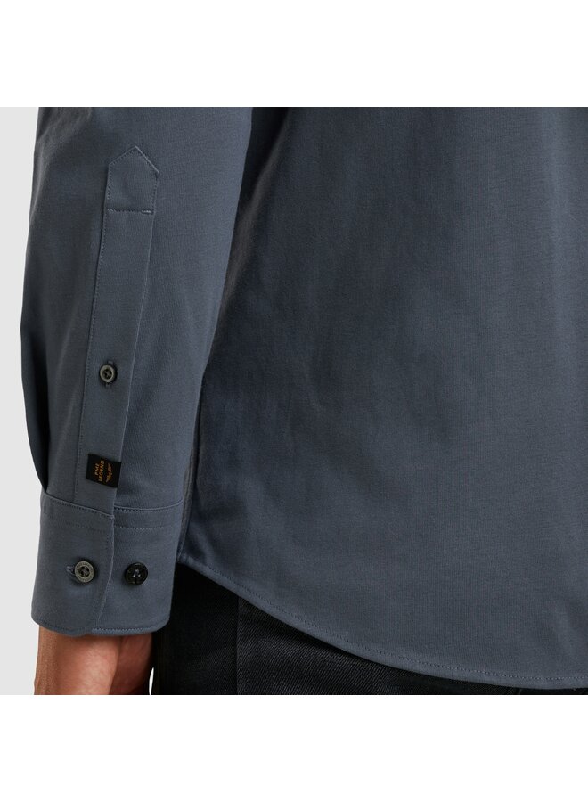 PSI2511234 5301 PME Legend LONG SLEEVE SHIRT Satin Jersey Vintage Indigo