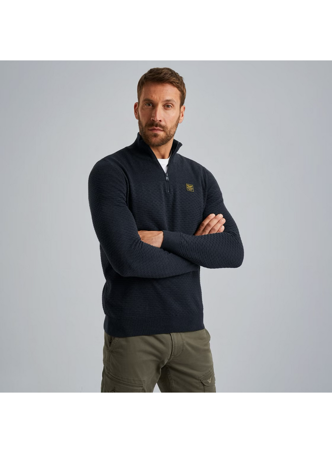 PKW2510301 5281 PME Legend Half zip collar cotton mouline (organic) Salute