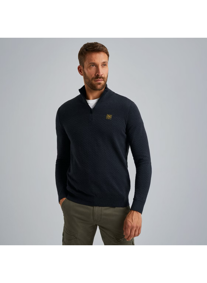 PKW2510301 5281 PME Legend Half zip collar cotton mouline (organic) Salute