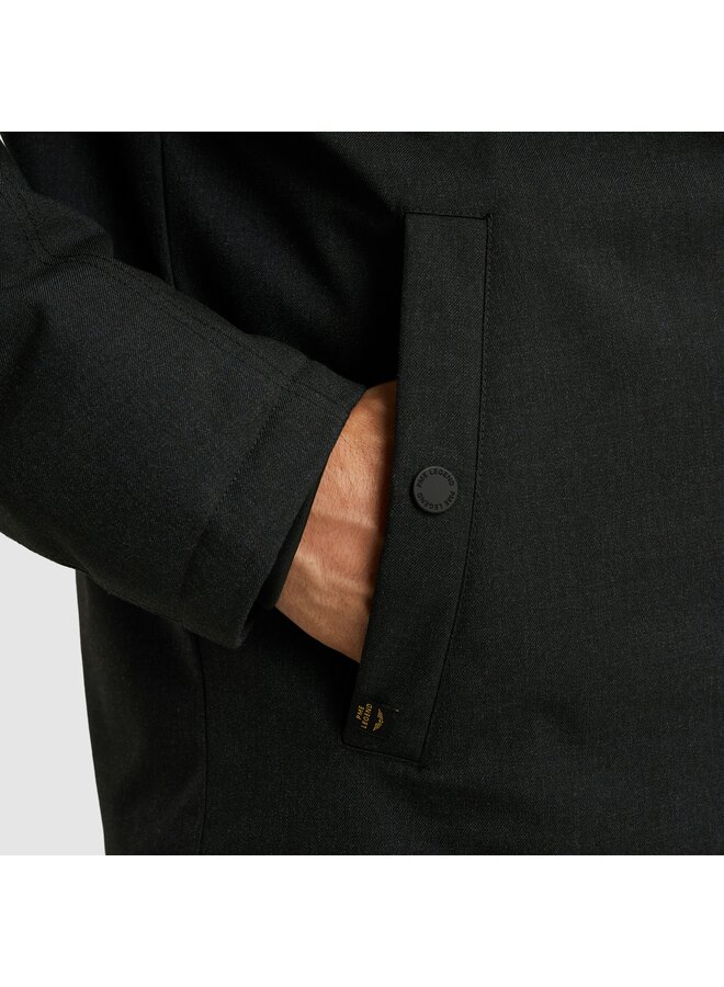 PJA2508106 5438 PME Legend Semi long jacket STRATOR Melange Twill Blue