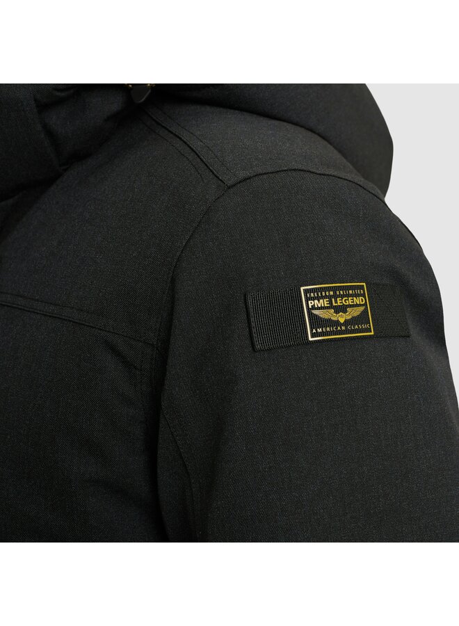 PJA2508106 5438 PME Legend Semi long jacket STRATOR Melange Twill Blue